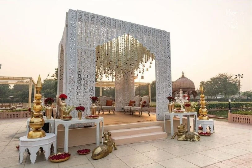 architectural wedding mandap