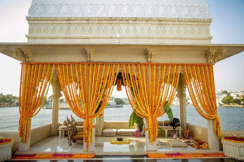 marigold wedding decoration