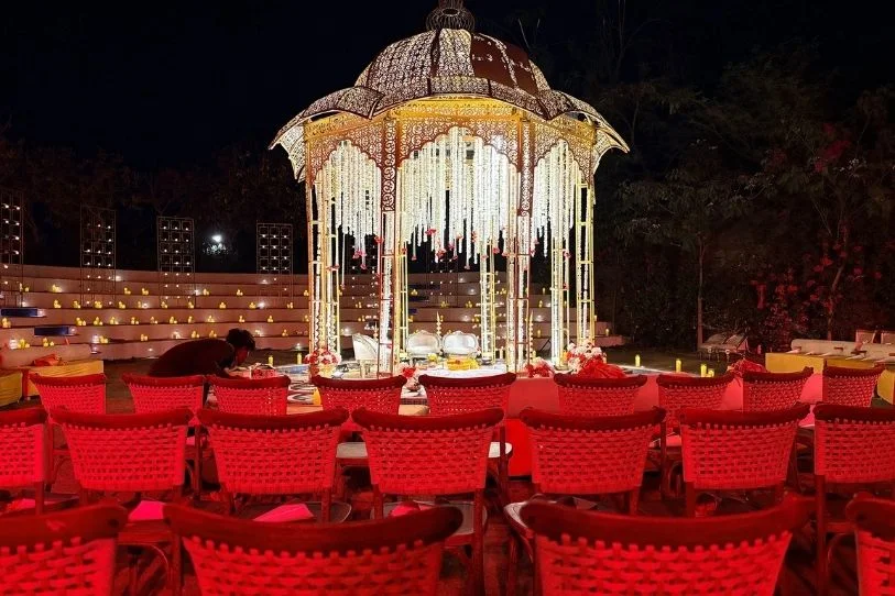 open wedding mandap
