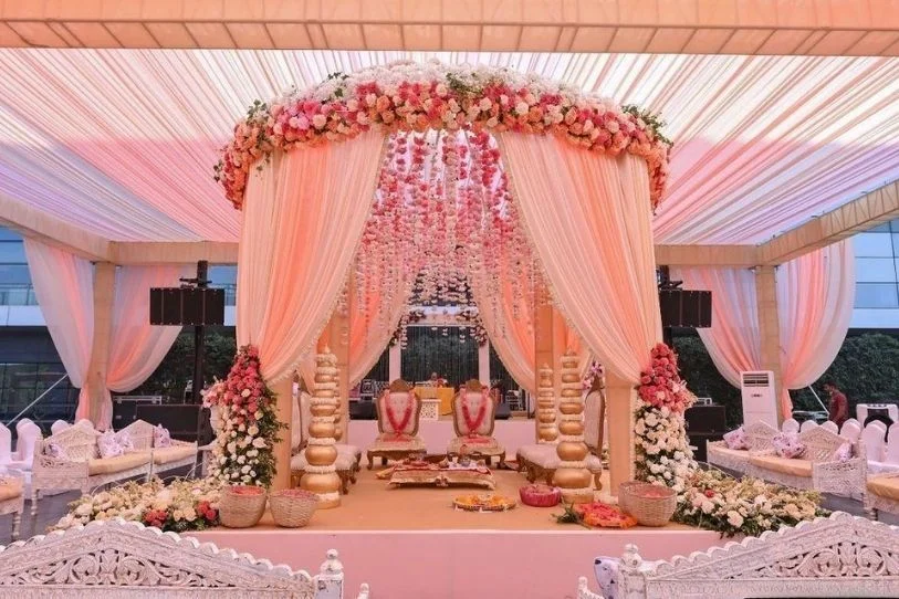 custom wedding mandap