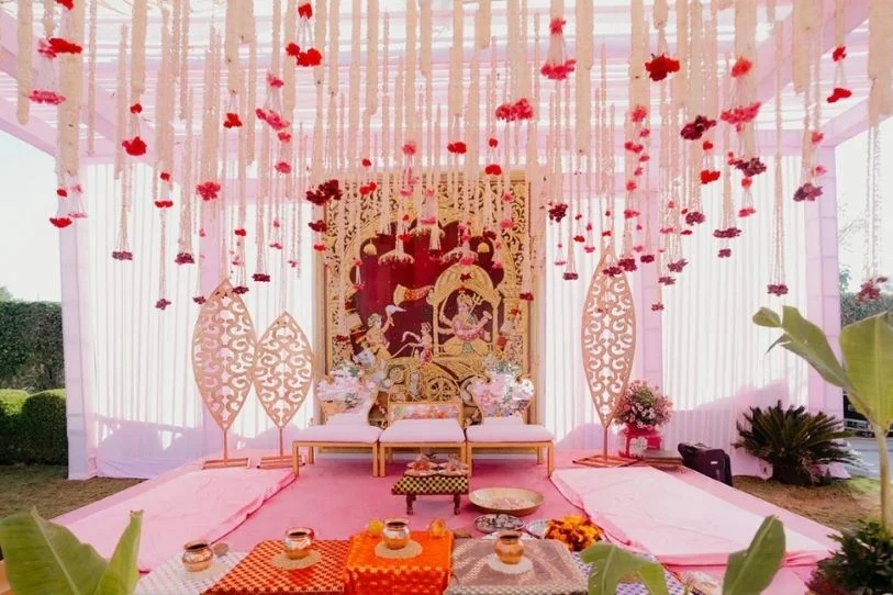personalised wedding mandap