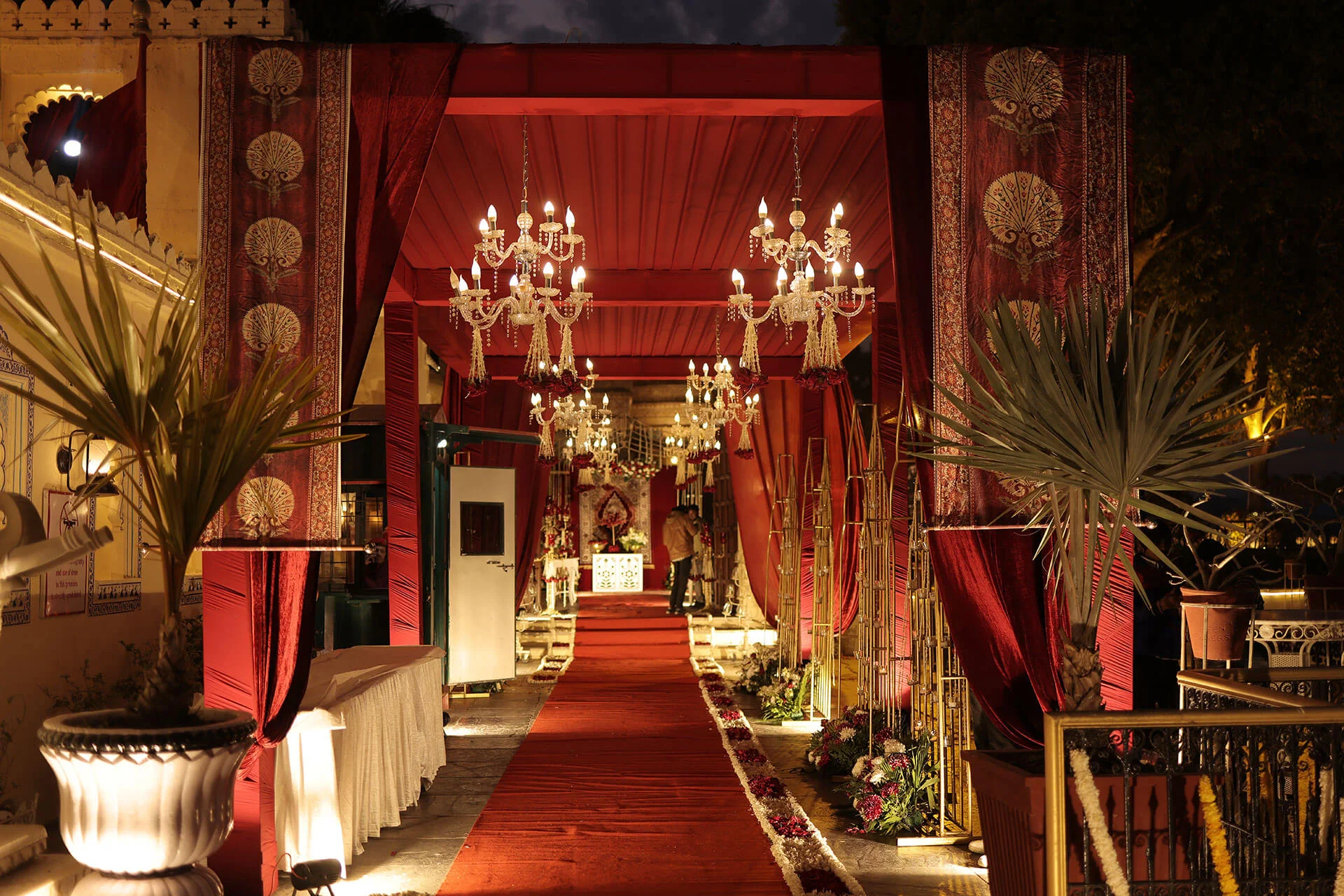 Traditional baraat procession